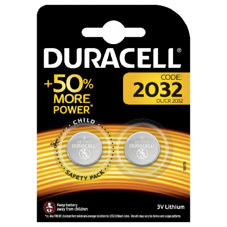 Duracell 2 piles 3V lithium 2032 (lot de 2)