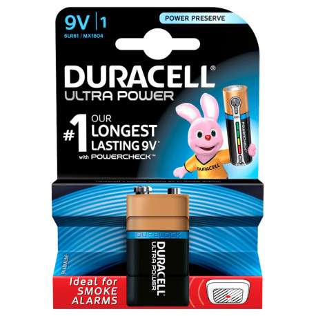 Duracell Ultra Power pile 9V alcaline (lot de 3)