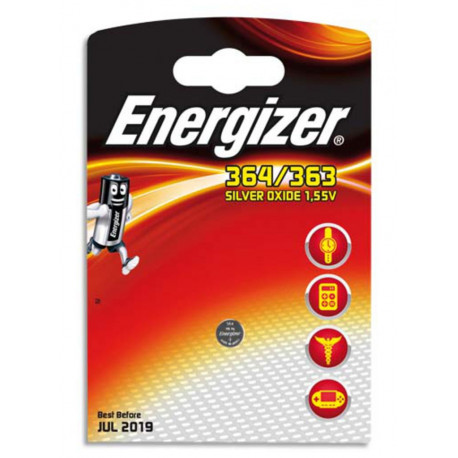 Energizer pile bouton 1,55V 364/363 (lot de 2)