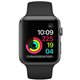 Apple Watch Série 1 (38mm) Boîtier en aluminium gris sidéral avec Bracelet Sport noir