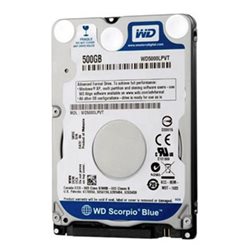 Disque dur interne Western Digital 500Go (SATA - 2,5" - 5400tr/min)