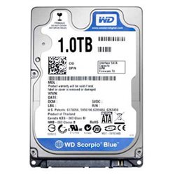 Disque dur interne Western Digital 1To (SATA - 2,5" - 5400tr/min)