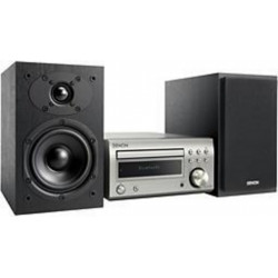 Denon Mini chaine hifi Chaîne HiFi D-M41 DAB Argent - Enceintes Noires