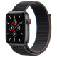 Apple Watch SE GPS Cellular Aluminium Gris Sideral 44mm Boucle Sport Charbon MYF12 (late 2020)