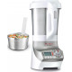 Moulinex Blender Chauffant Soup & Co Panier Vapeur Silver 1100W 2,8L LM908110