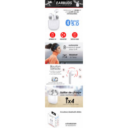 Akashi Oreillette bluetooth ALTEARBUDSWH