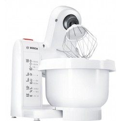 Bosch Robot de Cuisine Blanc Rouge 600W 3,9L MUMP1000