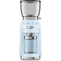 Smeg Moulin à café - Mousseur à lait Moulin à café Broyeur à café CGF01PBEU Bleu Azur