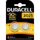 Duracell 2 piles 3V lithium 2025 (lot de 2)