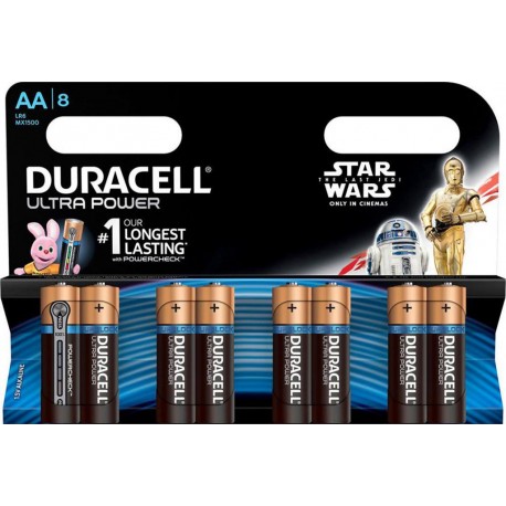 Duracell Ultra Power 8 piles 1,5V alcalines AA (lot de 2)