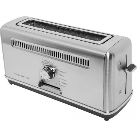 Riviera & Bar Riviera Et Bar Grille-pain QGP660 Expert fente extra-longue