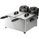 DOMO Friteuse semi-professionnelle Inox 2 Bacs DO560FR