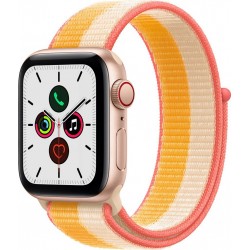 Apple Watch Montre connectée SE 40MM Alu Or/Mais Boucle Blanc Cellula