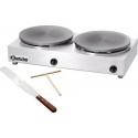 Crêpière double professionnelle diamètre 40cm puissance 12 000 watts helloshop26 3614055