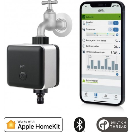 EVE Programmateur arrosage Aqua Controleur d'eau connecte