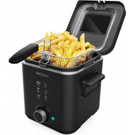 Friteuse sans huile cecotec friteuse avec huile cleanfry advance 1500 black