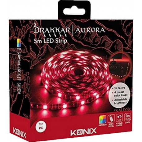 Konix Bandeau LED DRAKKAR AURORA LED STRIP 5M