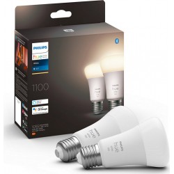 Philips Ampoule connectée HUE White E27 75W x2