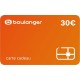 Boulanger Carte cadeau 30 Euros