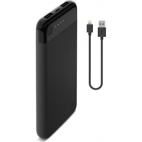 Belkin Batterie Externe Noir 10000 mAh Lightning + Câble