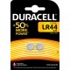 Duracell 2 piles 1,5V alcalines LR44 (lot de 3)