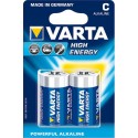 Varta Alkaline High Energy 2 piles 1,5V C LR14 (lot de 4)