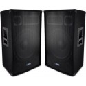 Audioclub Enceinte sono Paire d'enceintes Sono Bass Reflex Trapé BMS-15