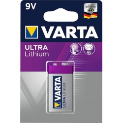 Varta Ultra Lithium pile 9V 6LR61 (lot de 2)