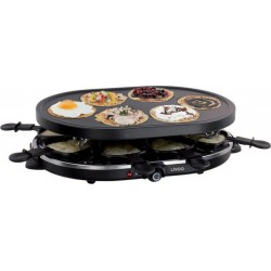 Domoclip doc188 appareil a raclette 8 personnes - noir DOM3523930089619
