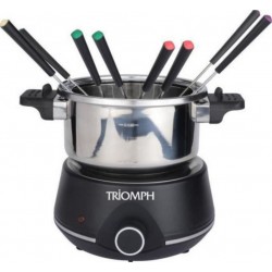 Tri3700104521896 Triomph etf2189 - fondue éléctrique 1400W - 2l - 8 personnes - plaque chauffante antiadhésif - poignées froides