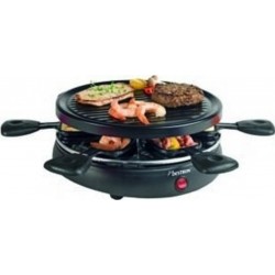 Bestron gril à raclette arc650 800 w noir