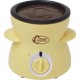 Bestron dcm043 fondue a chocolat - contenance : 0,3l - jaune pastel
