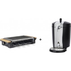 H.koenig bw1778+rp328 tireuse a biere 5l et pierre a cuire/ raclette