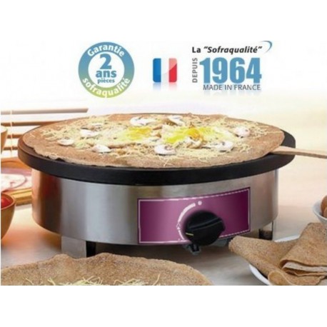 Crêpière gaz à haut rendement - diamètre 400xh 160 mm - sofraca