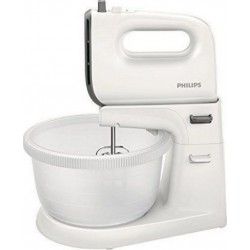 Philips hr3745/00&nbsp;-&nbsp;robot pétrin daily avec 5&nbsp;vitesses et fonction turbo, crochets en acier inoxydable, récipient inclus, 450&nbsp;w,