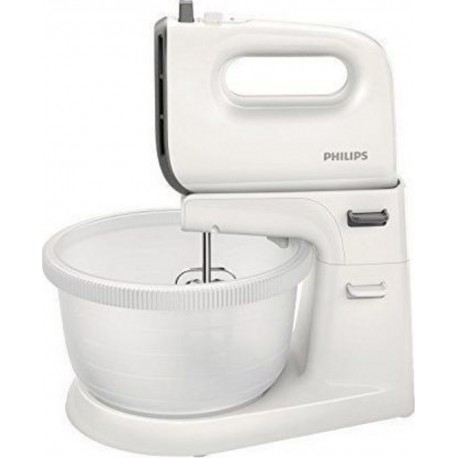 Philips hr3745/00&nbsp;-&nbsp;robot pétrin daily avec 5&nbsp;vitesses et fonction turbo, crochets en acier inoxydable, récipient inclus, 450&nbsp;w,
