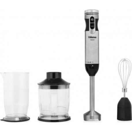 Tristar ensemble de mixeur plongeant mx-4829 1000 w argente