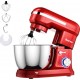 Giantex robot pâtissier 1300W avec bol 4,5l en acier inox batteur electrique à 8 vitesses réglables avec batteur,fouet,crochet