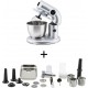 H.koenig km80 s silver + ac8 : robot petrin 1000w+ accessoires optionnels