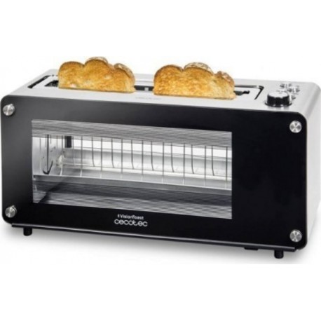 Cecotec Grille-pain cecotec visiontoast noir, 1260 w, fente