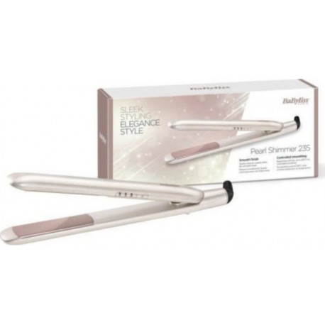 Babyliss 2515pe - lisseur pearl shimer - lisse et boucle - plaques de 25x90 mm - 180 a 230°c - 3 positions - affichage led BAB30