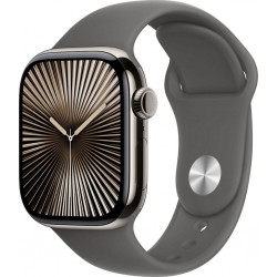 Apple Montre connectée WATCH Serie 10 42mm Titane Naturel S/M Cell