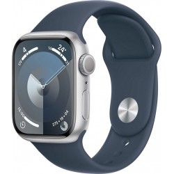 Apple Montre connectée WATCH Serie 9 41mm Aluminium/Argent Bleu Orage S/M