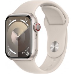 Apple Montre connectée WATCH Serie 9 Cellular 41mm Aluminium/Lumière S/M