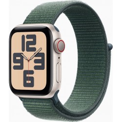 Apple Montre connectée WATCH SE 40mm Lumière Stellaire/Vert Loop
