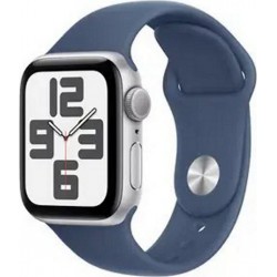 Apple Montre connectée WATCH SE 44mm Argent/Denim S/M