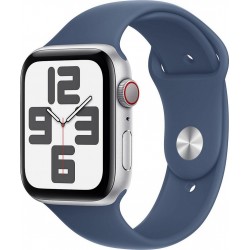 Apple Montre connectée WATCH SE 44mm Argent/Denim M/L Cellular