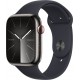 Apple Montre connectée WATCH Serie 9 Cellular 45mm Acier/Graphite Minuit S/M