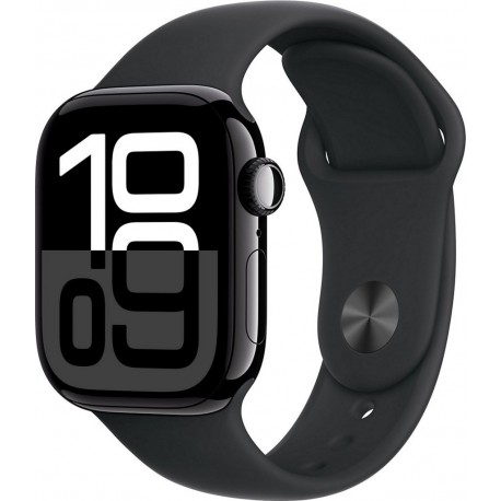 Apple Montre connectée WATCH Serie 10 42mm Alu/Noir S/M Cellular