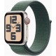 Apple Montre connectée WATCH SE 44mm Lumière Stellaire/Vert Loop Cell